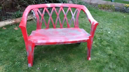 Photo of free Plastic garden bench (Leckhampton GL53) #1