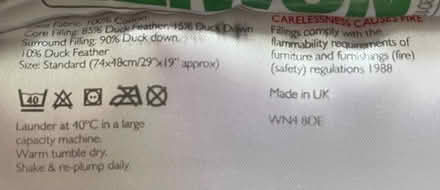 Photo of free 2 duck feather surround John Lewis pillows (Nether Edge S7) #2