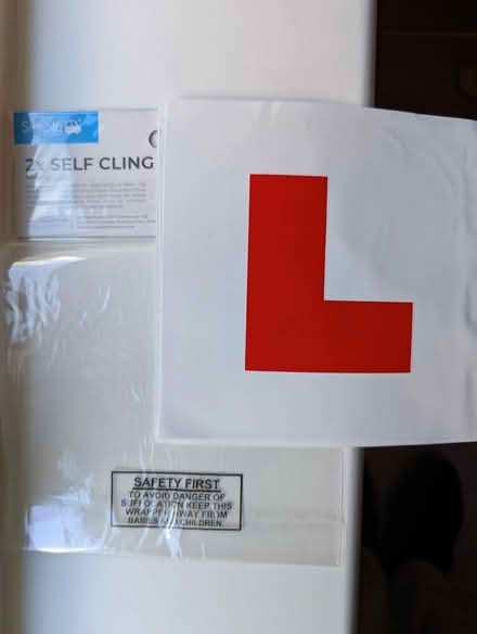 Photo of free L Plates - Self-cling (Ballybrack/Killiney) #1