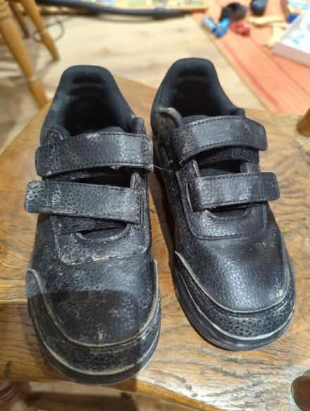 Photo of free Kids black Adidas shoes 13 worn once (Surbiton KT5) #1