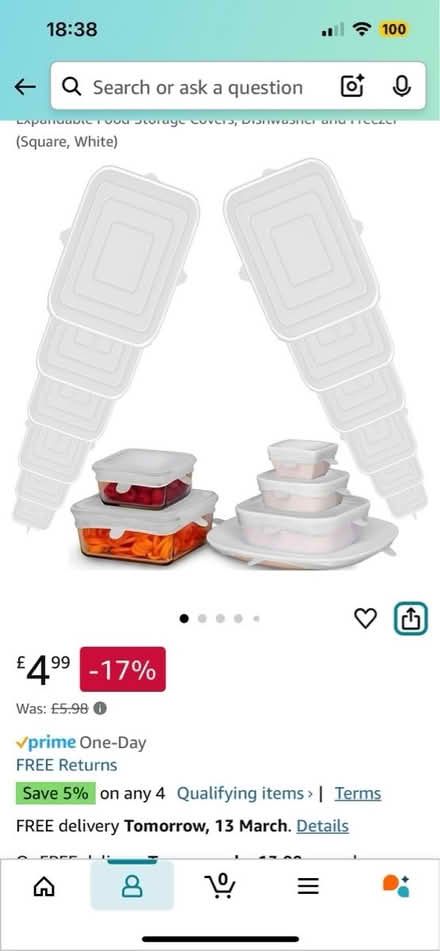 Photo of free 12 NEW silicone lids/food covers (Cottonmill, St Albans, AL1) #1