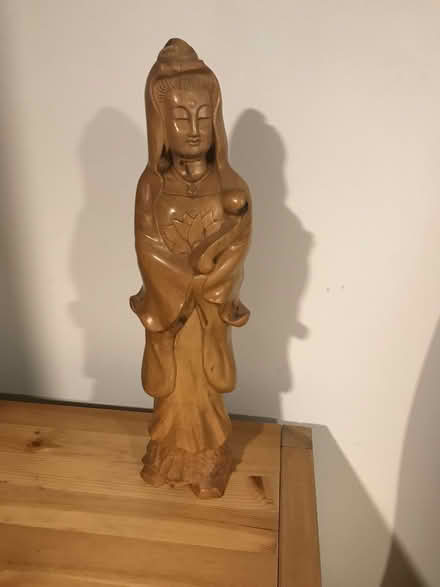 Photo of free Hand Carved Chinese Wooden Statue (Dufferin Grove) #1