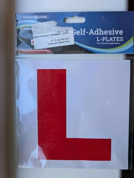 Photo of free L Plates - Self-adhesive (Ballybrack/Killiney) #1