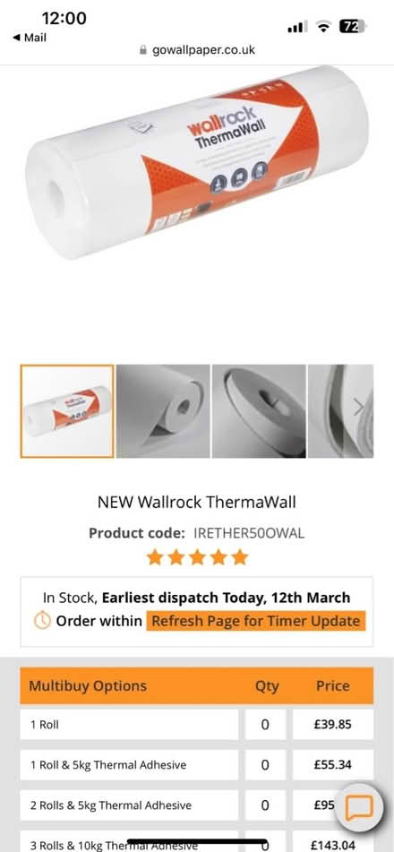Photo of free Thermal wall paper and adhesive (Norwich centre) #1