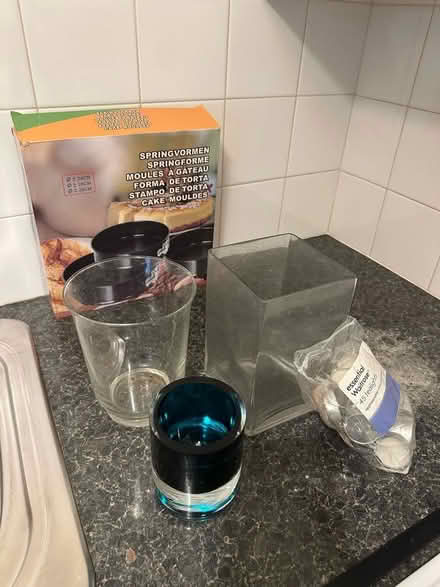 Photo of free Candle holder x 3 & cake baking tin (3 sizes) (Westbourne Green W2) #1