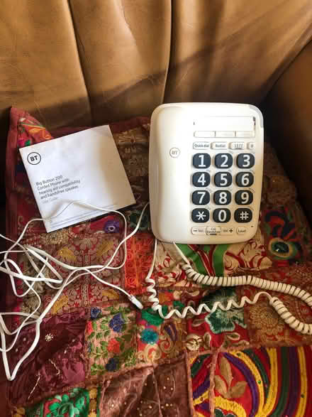 Photo of free BT Big button 200 corded phone (Lyneham OX7) #2