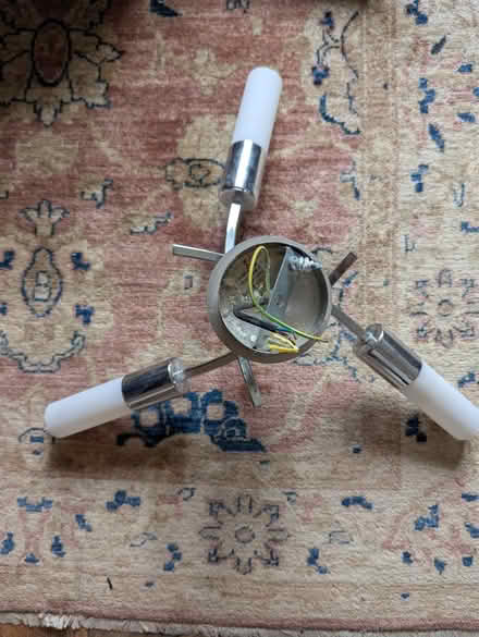 Photo of free 3 bulb light fitting (E14 (Near Langdon Park)) #1