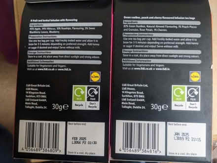 Photo of free Speciality Teabags (Montgomery St, EH7.) #2