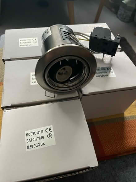 Photo of free Brushed Chrome GU10 downlights x 6 (Hassocks, BN6) #1