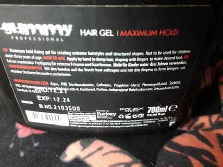 Photo of free Hair Gel (Montgomery St, EH7.) #2