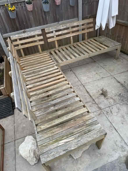 Photo of free L shaped garden seat (Broxbourne EN11) #1