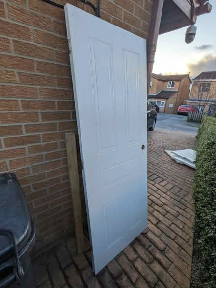 Photo of free wooden internal white door (Tingley) #1