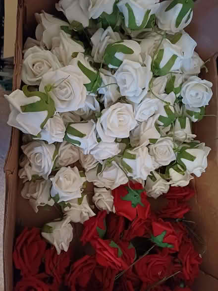 Photo of free Material Roses on small wire stems (Long Ditton KT6) #1