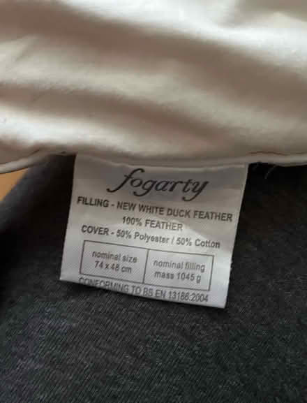 Photo of free 2x duck feather pillows (Angel N1) #2
