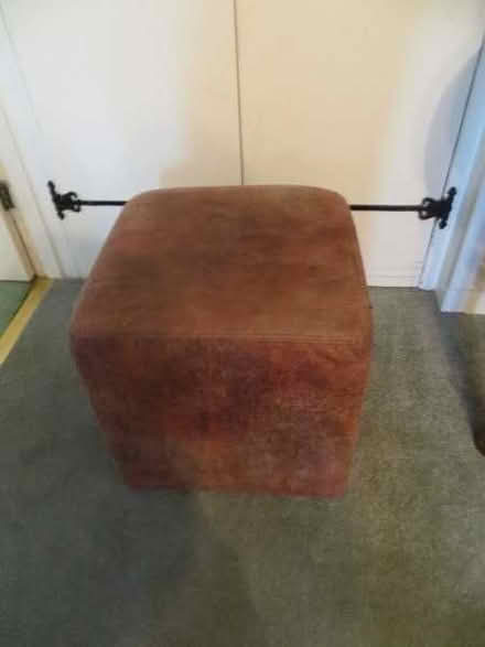 Photo of free Faux Suede Cube Stool (Ferring BN12) #1