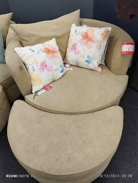Photo of free Light green cuddle chair (Manor Park S2) #1