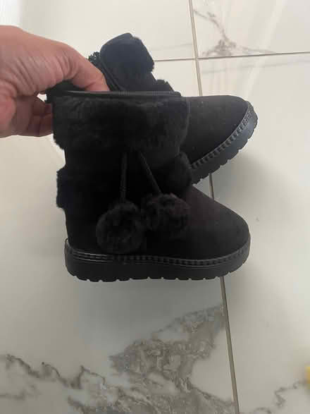Photo of free Black boots toddler size (Croydon) #1