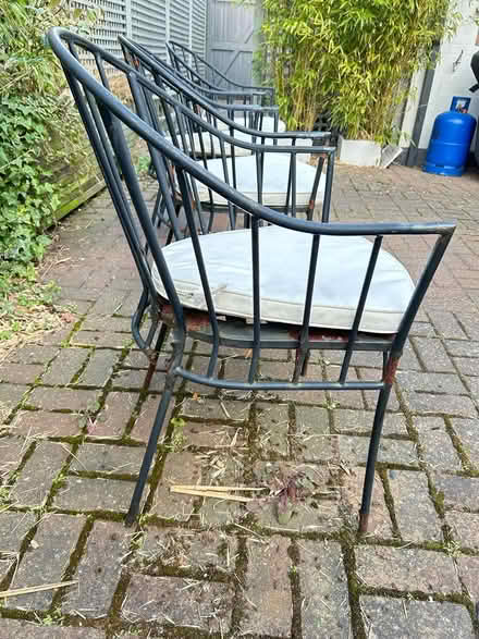 Photo of free 4 Metal Garden Chairs & Cushions (BH231HG) #4
