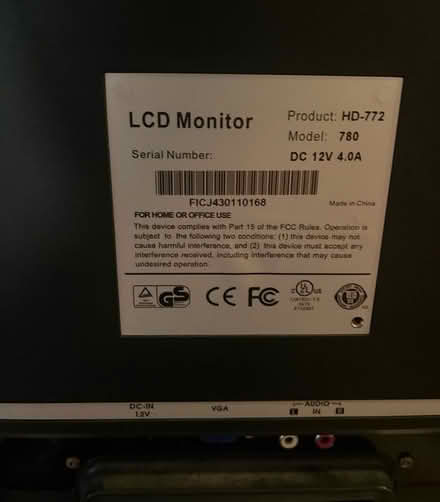 Photo of free LCD monitor (Oldbrook MK6) #2