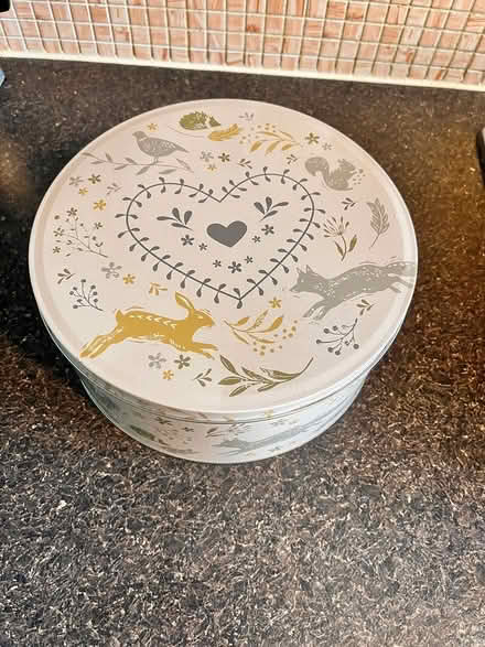 Photo of free Large cookie tin (Near Wembley Triangle) #1