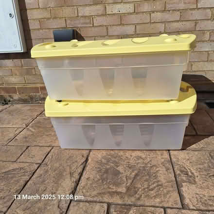 Photo of free Large Plastic Storage Boxes With Lids (Langdown SO45) #2