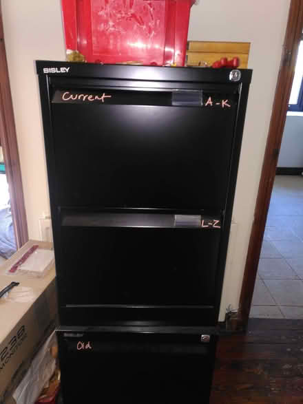 Photo of free Small black filing cabinets (Burneside LA9) #1
