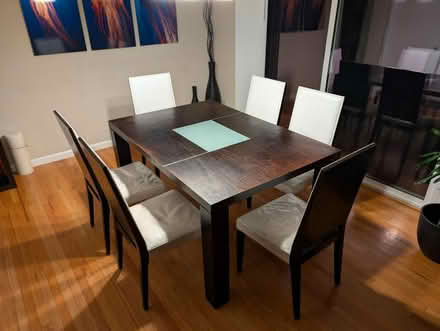 Photo of free Dinning set (table + 6chairs) (Lawrence and el Camino) #1