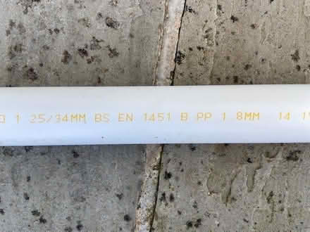 Photo of free Length of plastic waste pipe (Simonstone BB12) #1