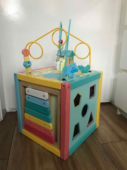 Photo of free Wooden activity cube (Stockport centre) #2