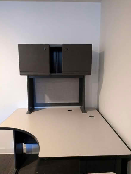 Photo of free Office corner desk with top storage (Westford MA) #1