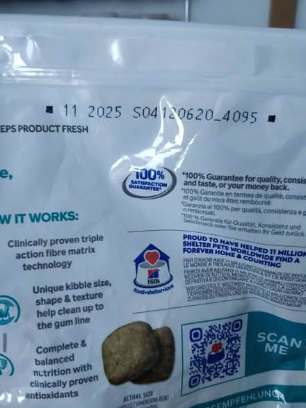 Photo of free Hill's Dental Care dog food - part bag (Splott CF24) #2