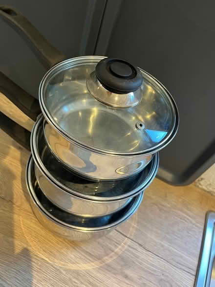 Photo of free Set of 3 saucepans (Horsham) #1
