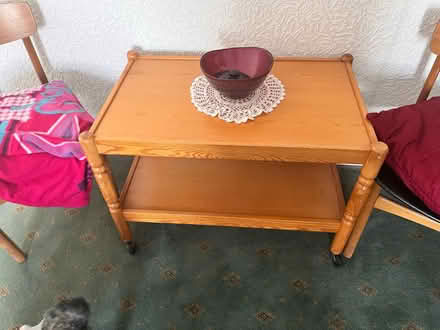 Photo of free vintage pine tea trolley (dn5 8pg scawsby doncaster) #2