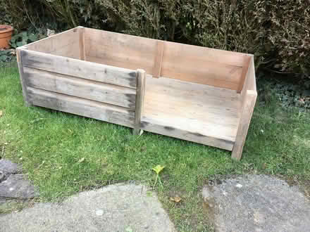 Photo of free Large Wooden Dog Bed (Coallville LE67) #1