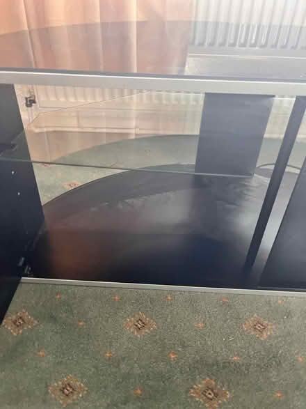 Photo of free glass and wood tv cabinet (dn5 8pg scawsby doncaster) #3