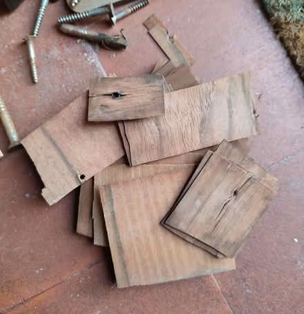 Photo of free Mahogany? veneer pieces (BN3) #2