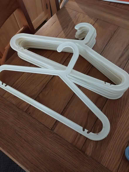Photo of free Plastic coat hangers- various (BA2) #2