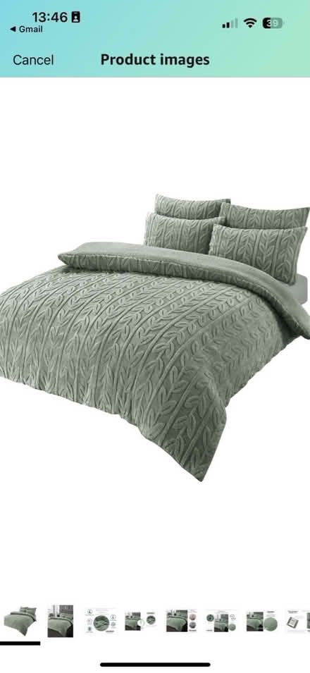 Photo of free Sage green teddy bedding KING (L13) #1