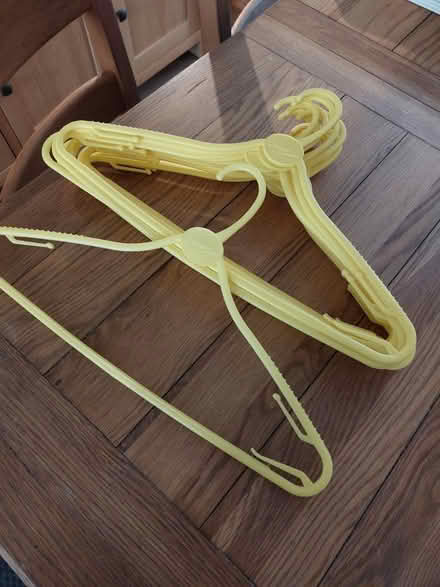 Photo of free Plastic coat hangers- various (BA2) #3