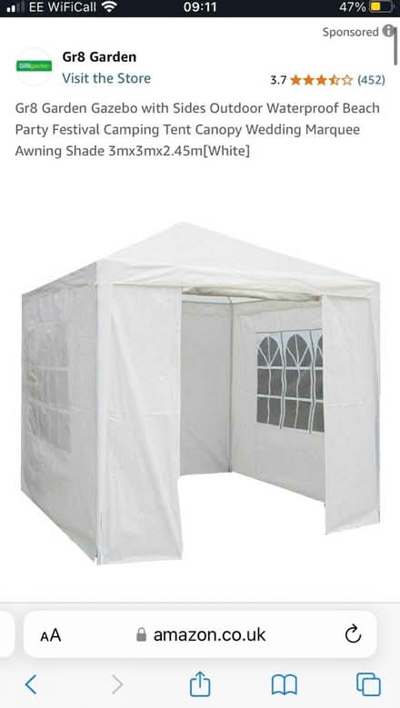 Photo of free GR8 Garden Tent (BR3) #1