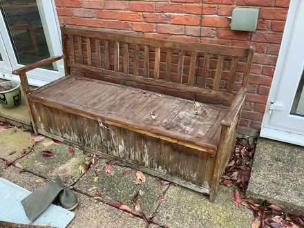 Photo of free Wooden bench (rotting) (Four Crosses, SY22) #1