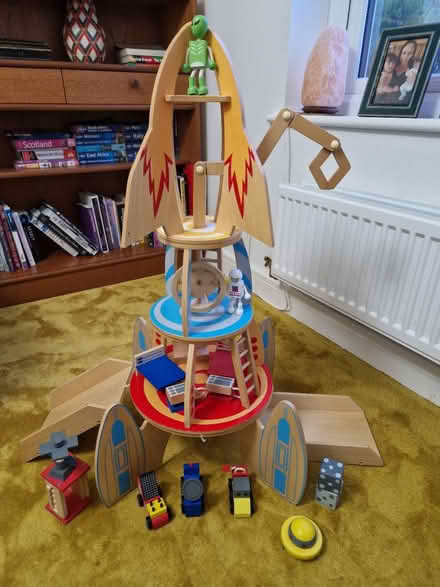 Photo of free Wooden rocket toy (Roslin, Midlothian EH25) #1