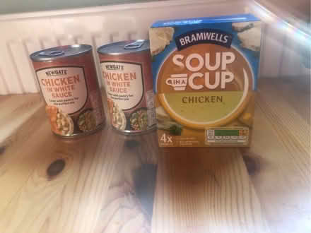Photo of free Chicken cup a soup & tinned meat (Latchford WA4) #1