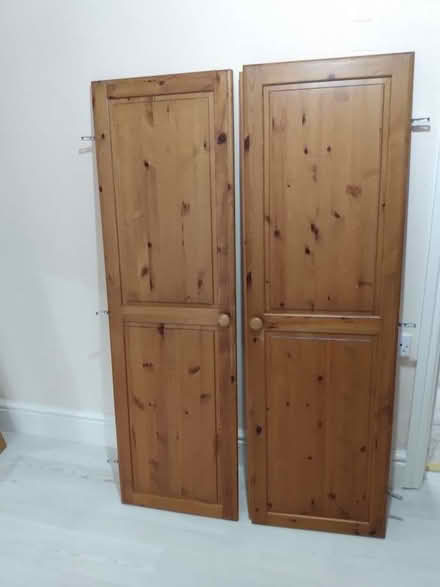 Photo of free pine/wood wardrobe doors (Presteigne LD8) #1