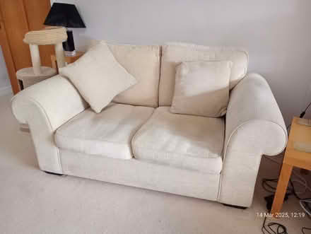 Photo of free Cream 2 Seater Sofa (Swettenham CW12) #1