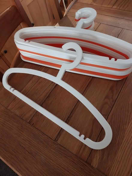 Photo of free Plastic coat hangers- various (BA2) #1