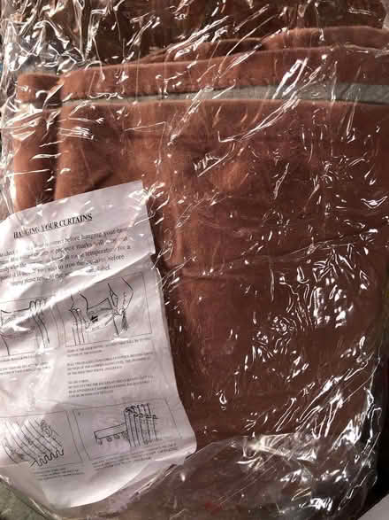 Photo of free Single peach velvet curtain (Wetherby LS22) #1