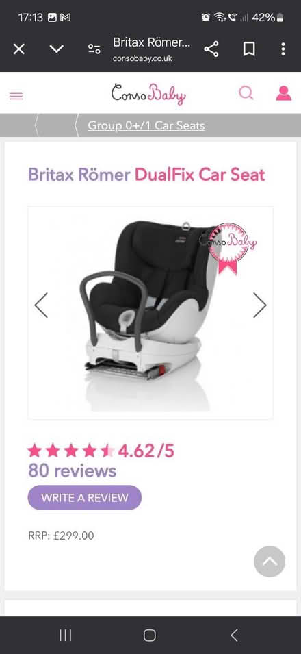 Photo of free Carseat (Canford Heath, BH17 8) #1