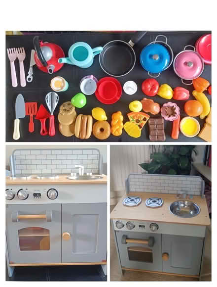 Photo of free Toy kitchen and items (GU1, Warren Road, Guildford) #1