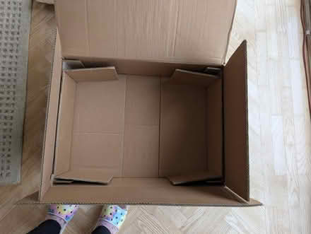 Photo of free Large sturdy cardboard box with Styrofoam padding (Kenley CR8) #1